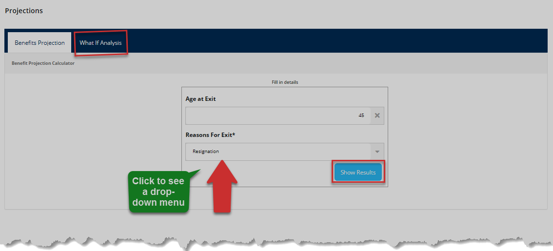 Portal landing page